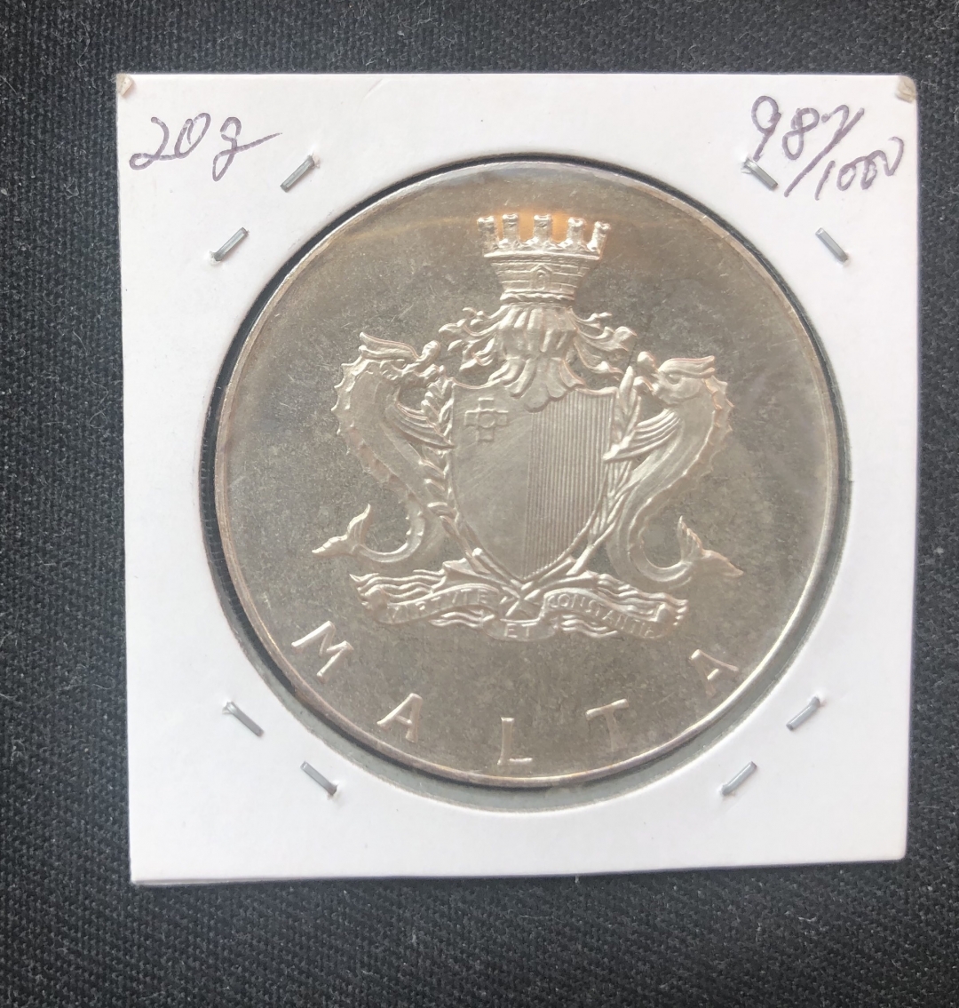 【币观天下】第六十期拍卖 【马耳他】1974年圣母门建筑银币