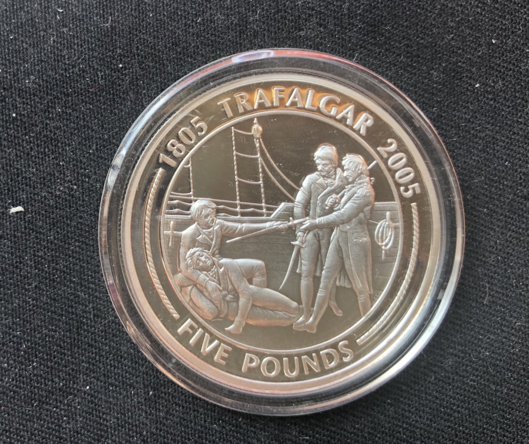 【币观天下】第六十期拍卖 【直布罗陀】2005年特拉法海战200周年纪念银币