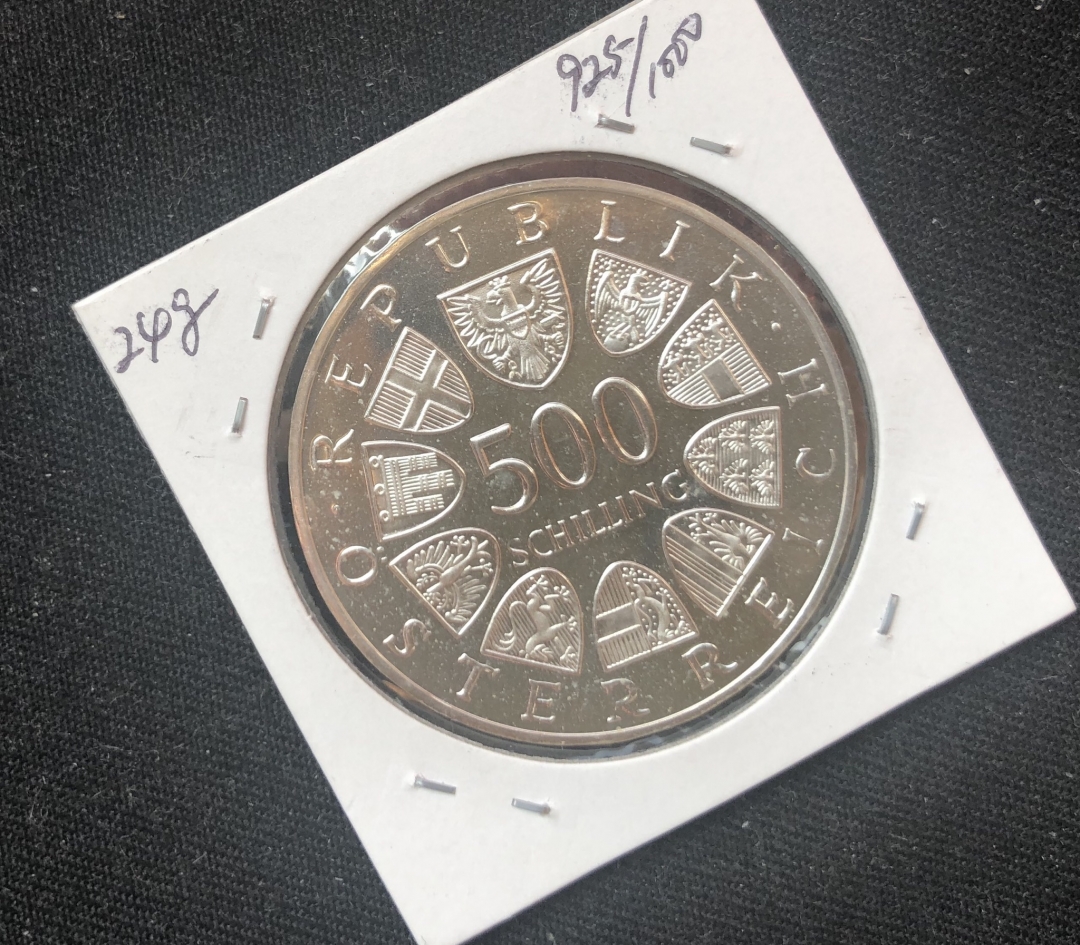 【币观天下】第六十期拍卖 【奥地利】1983年500先令教皇访问纪念克朗银币