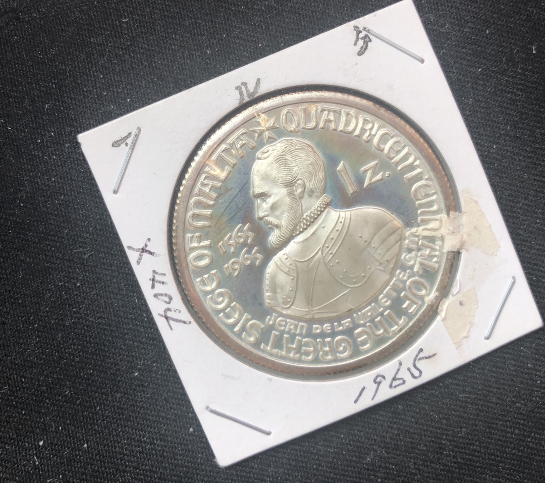 【币观天下】第六十期拍卖 【马耳他骑士团】1965年战胜土耳其的围困400周年纪念币