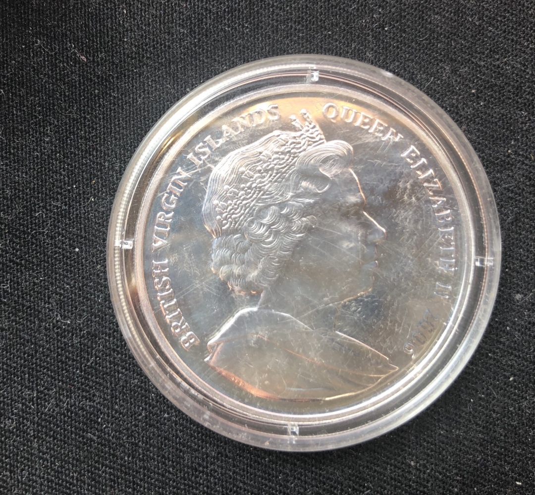 【币观天下】第六十期拍卖 【英属维尔京群岛】2006年10精制纪念大银币爱德华八世 【少见】