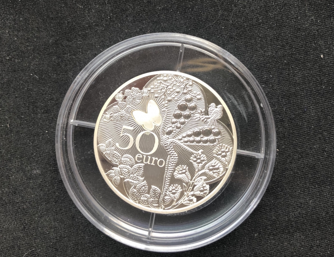 【随心拍】现代金银币拍卖第十二期 【法国】5oz梵克雅宝银币【盒证齐全】