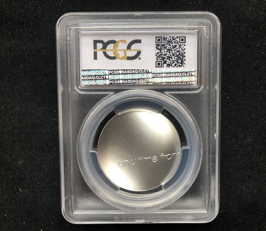 【随心拍】现代金银币拍卖第十二期 【法国】2001获奖币最后一法郎【pcgs69】