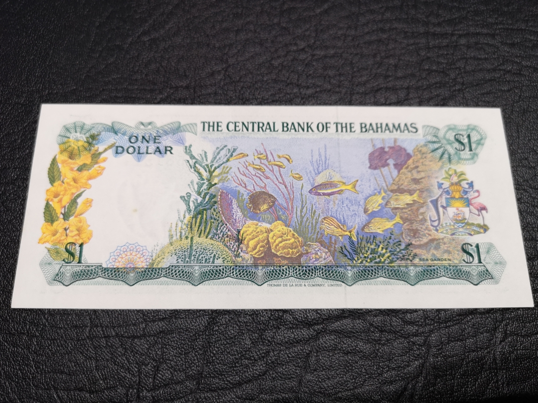 《外钞收藏家》第六十五期拍卖 巴哈马彩背女王近全新  可惜有一个很小的斑点