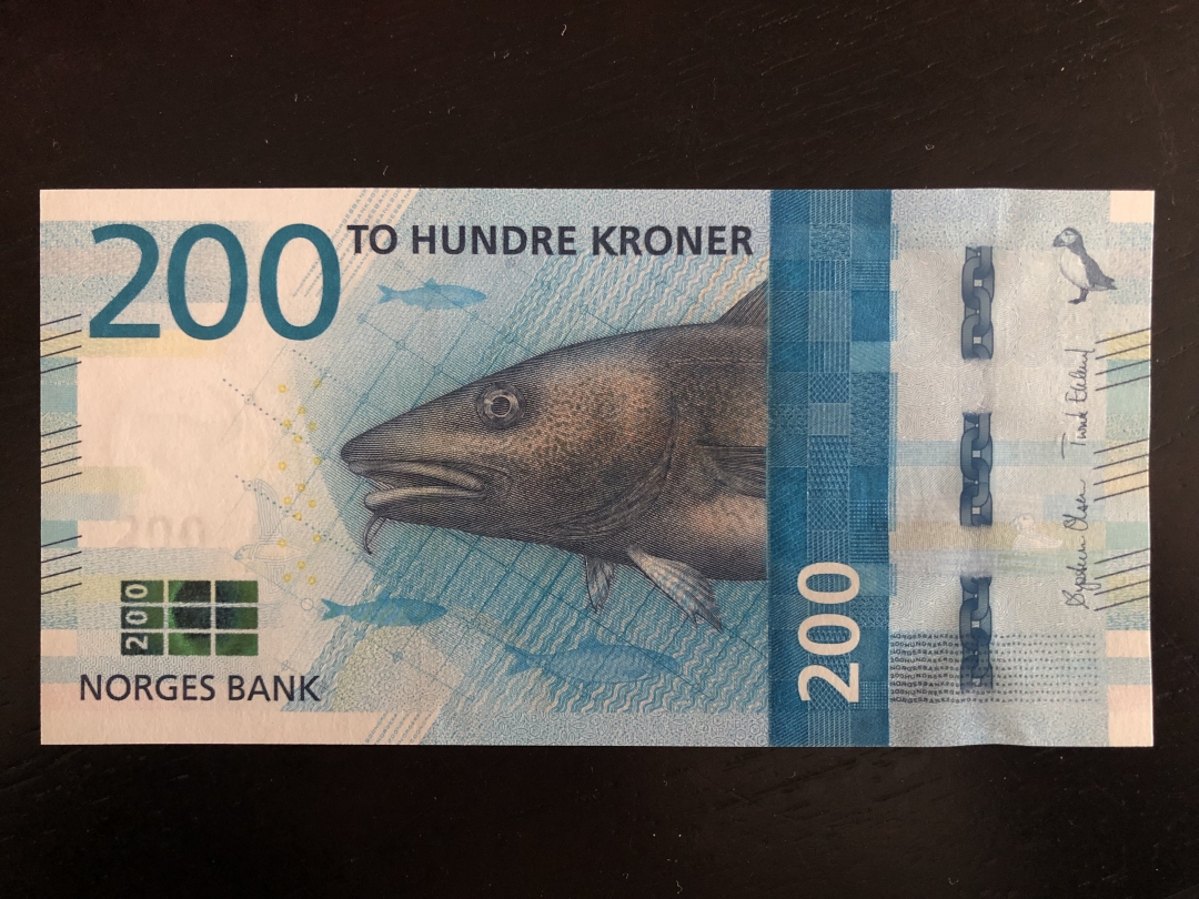 收藏联盟第八十一期拍卖 挪威2016年200克朗 UNC