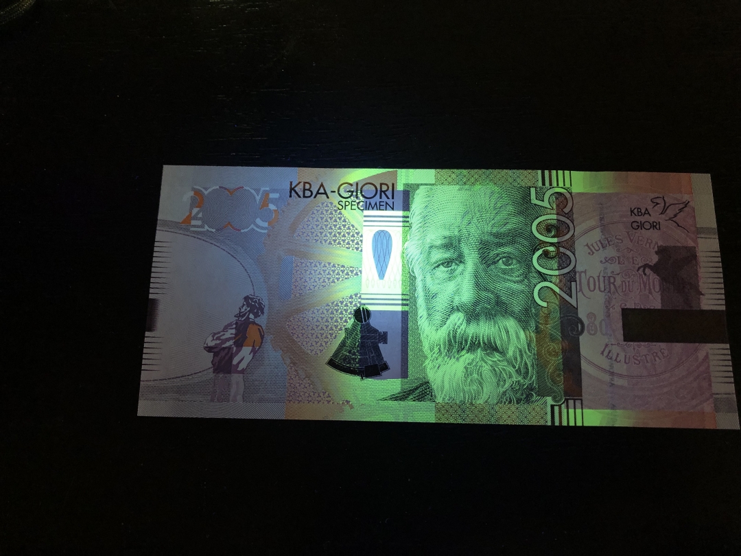 收藏联盟第八十一期拍卖 KBA - GIORI 2005测试钞维尔纳 UNC