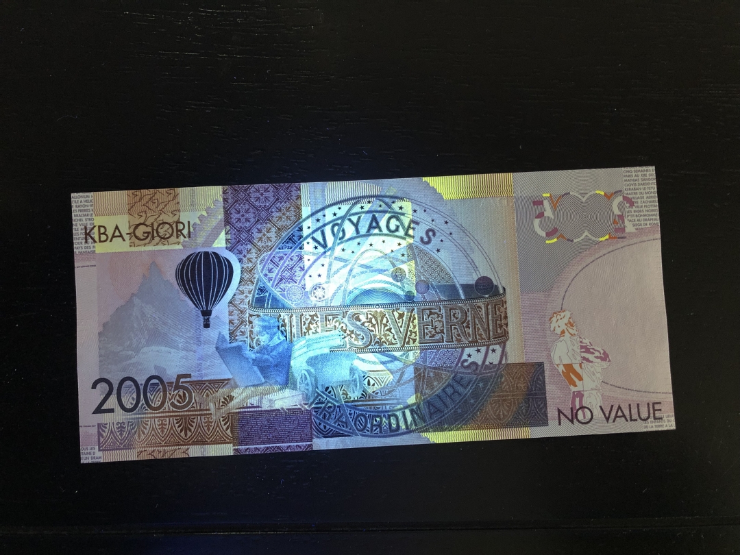 收藏联盟第八十一期拍卖 KBA - GIORI 2005测试钞维尔纳 UNC