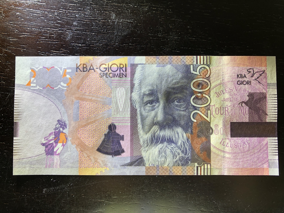 收藏联盟第八十一期拍卖 KBA - GIORI 2005测试钞维尔纳 UNC