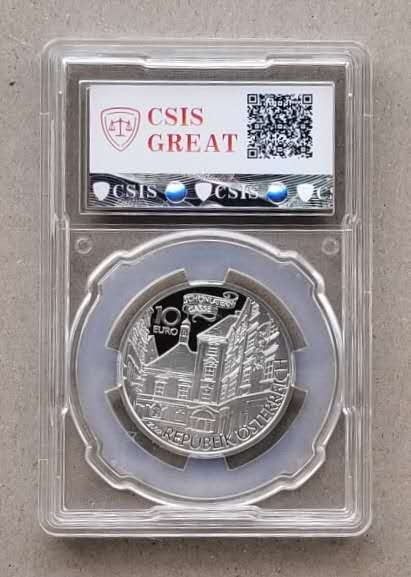 【币观天下】第六十二期拍卖 克劳斯获奖币!奥地利2009年巴利斯克的巨龙10欧元精制银币