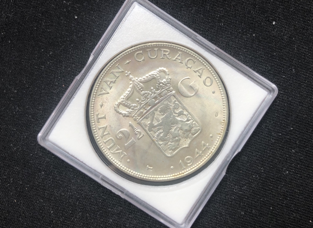 【币观天下】第六十二期拍卖 【荷属库拉索】1944年女王25g银币