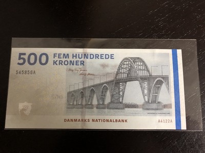 收藏联盟第八十二期拍卖 - 2012年丹麦桥版500克朗 UNC