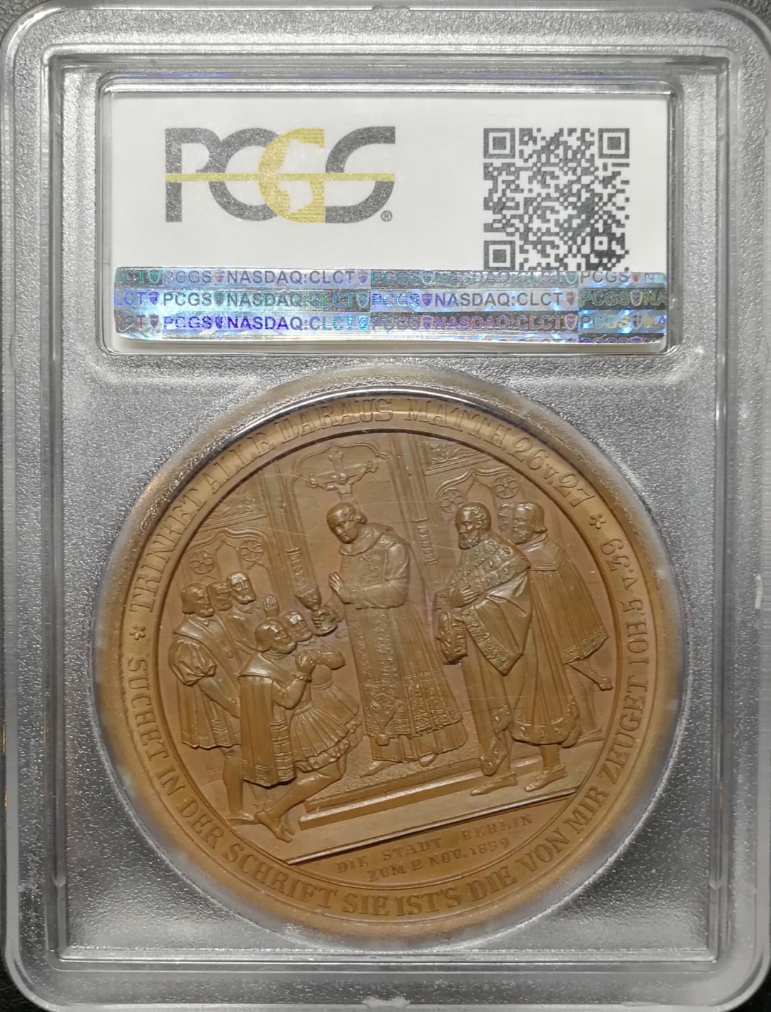 凡希社世界钱币拍卖第八十二期 1839德国宗教改革纪念铜章PCGS-SP63