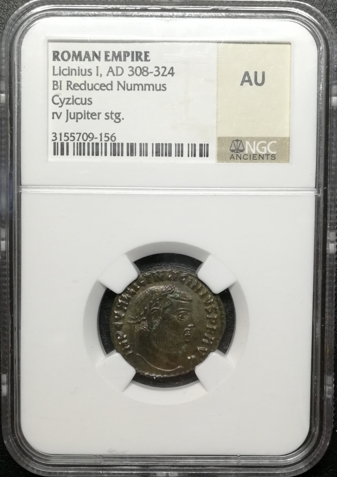 凡希社世界钱币拍卖第八十二期 古罗马李锡尼塞斯太尔斯铜币NGC-AU