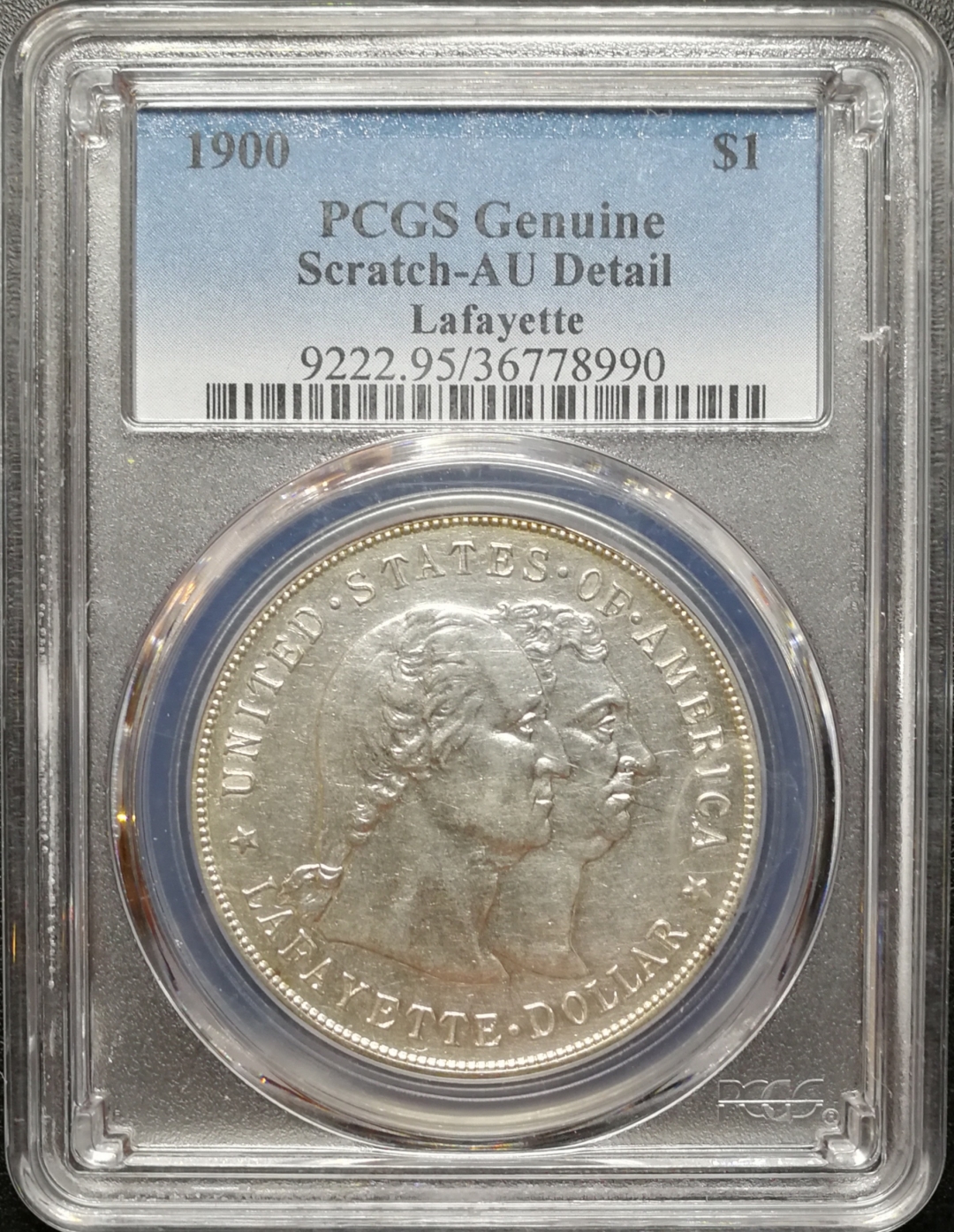 凡希社世界钱币拍卖第八十二期 1900美国拉法耶特dollar大银PCGS-AUD