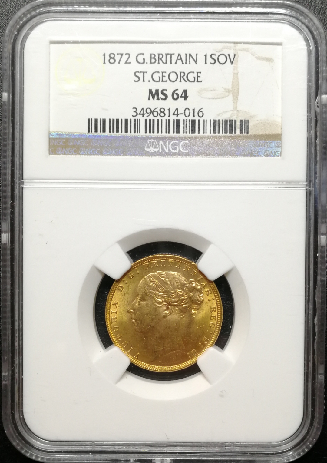 凡希社世界钱币拍卖第八十二期 1872小维索维林金币NGC-MS64