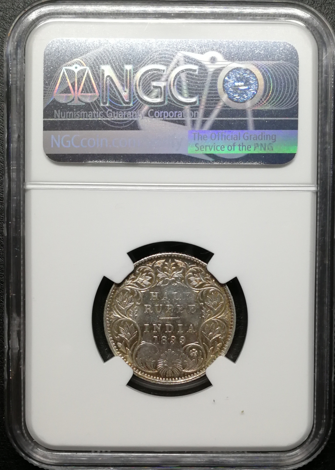 凡希社世界钱币拍卖第八十二期 1899B印度小维卢比NGC-MS61