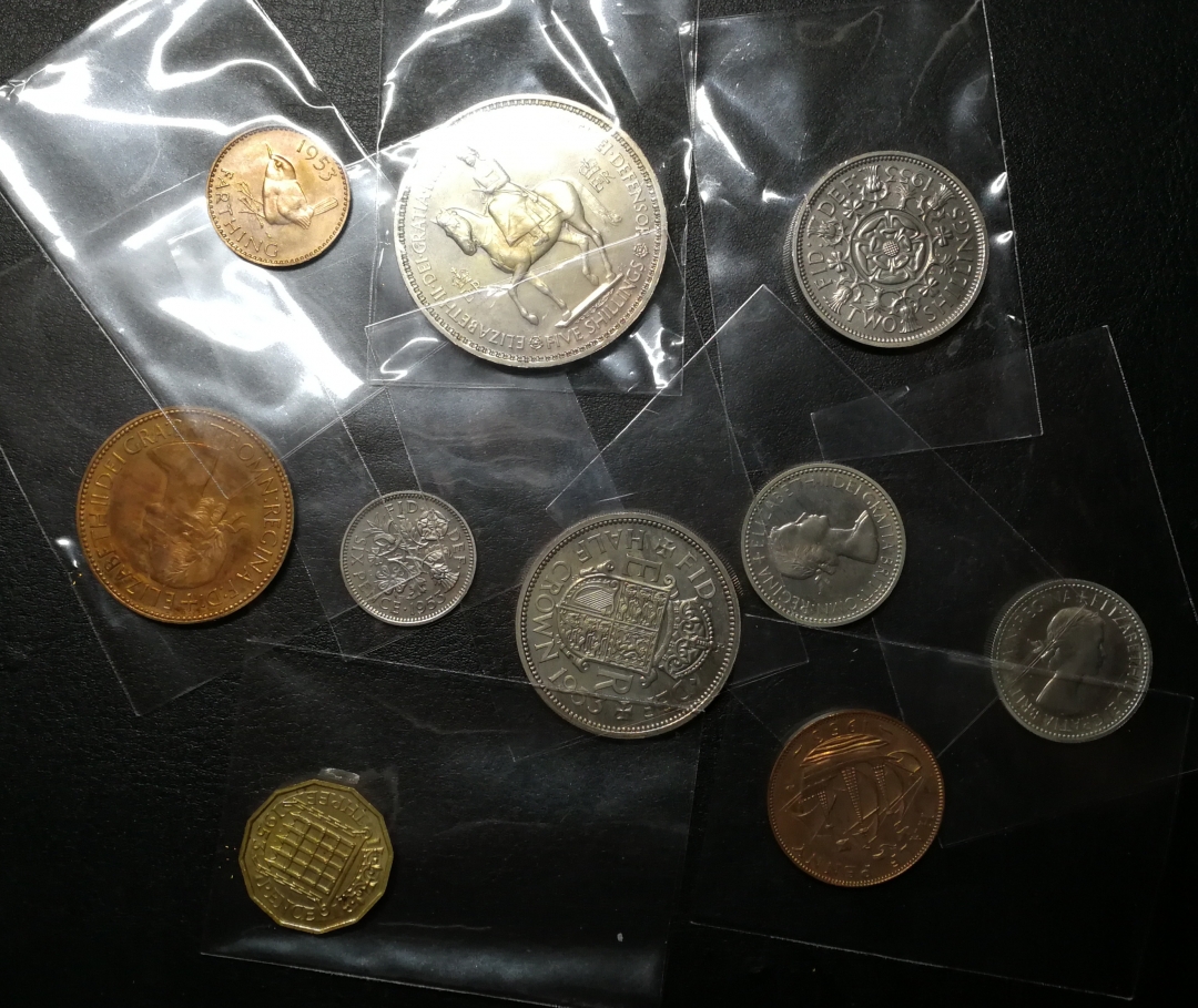 凡希社世界钱币拍卖第八十二期 1953英国PS带原盒品佳