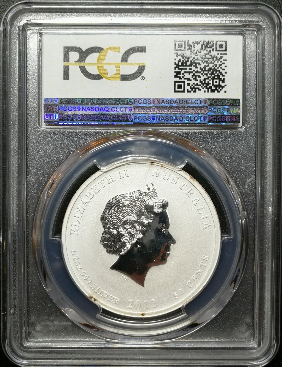 凡希社世界钱币拍卖第八十二期 2012澳大利亚龙年半盎司银币PCGS-MS68
