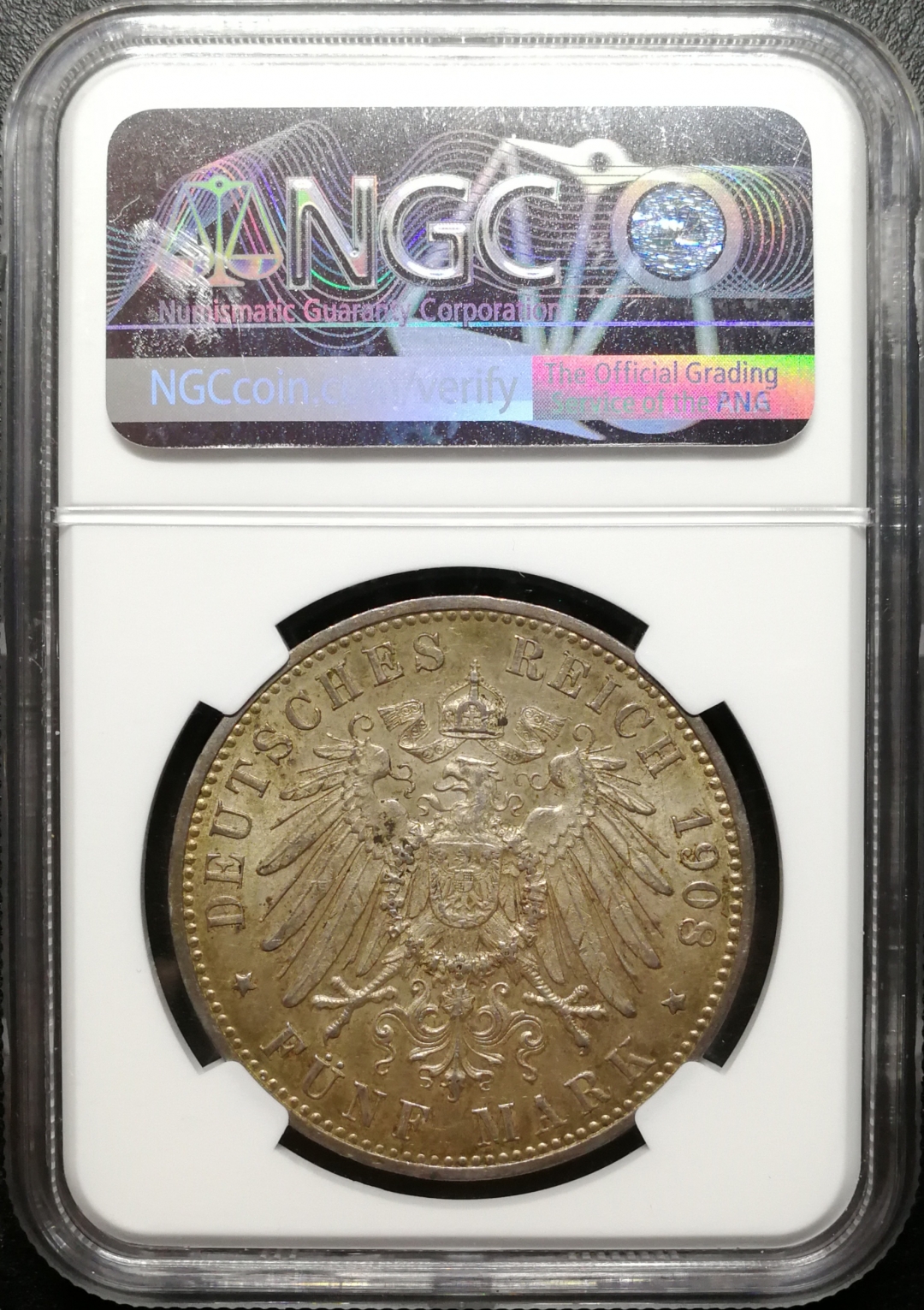 凡希社世界钱币拍卖第八十二期 1908符腾堡5马克PCGS-MS61