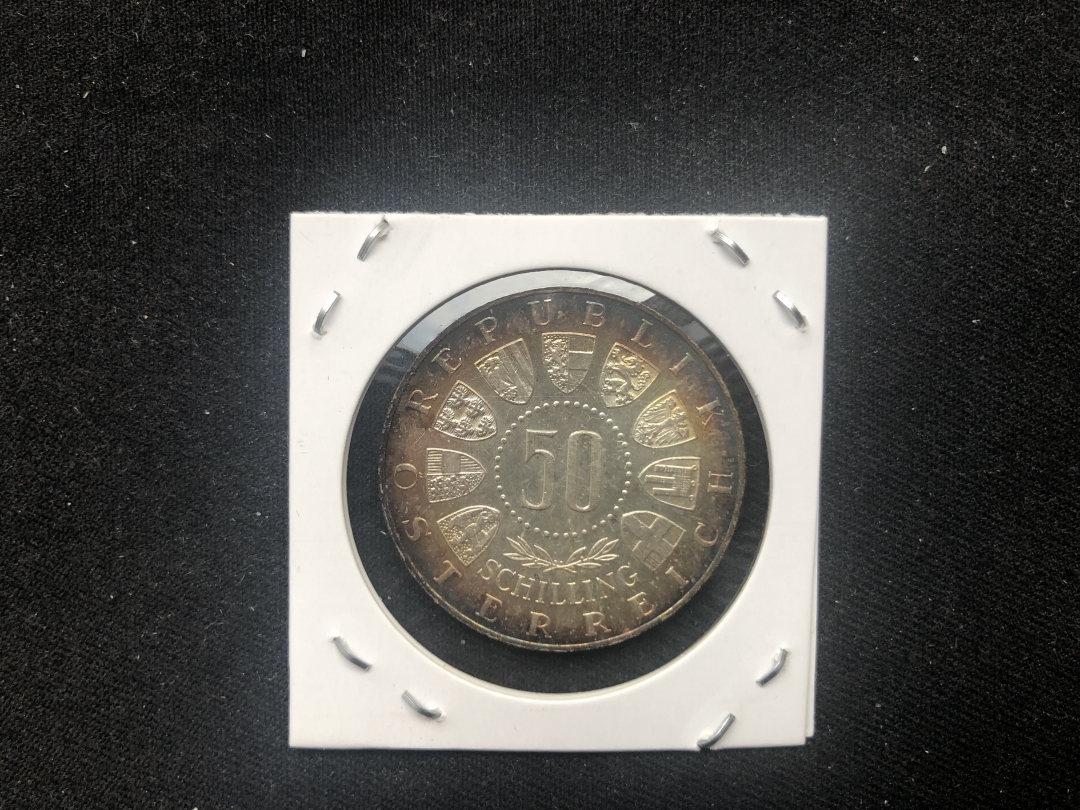 【币观天下】第六十三期拍卖 【奥地利】1964年冬奥会50先令银币