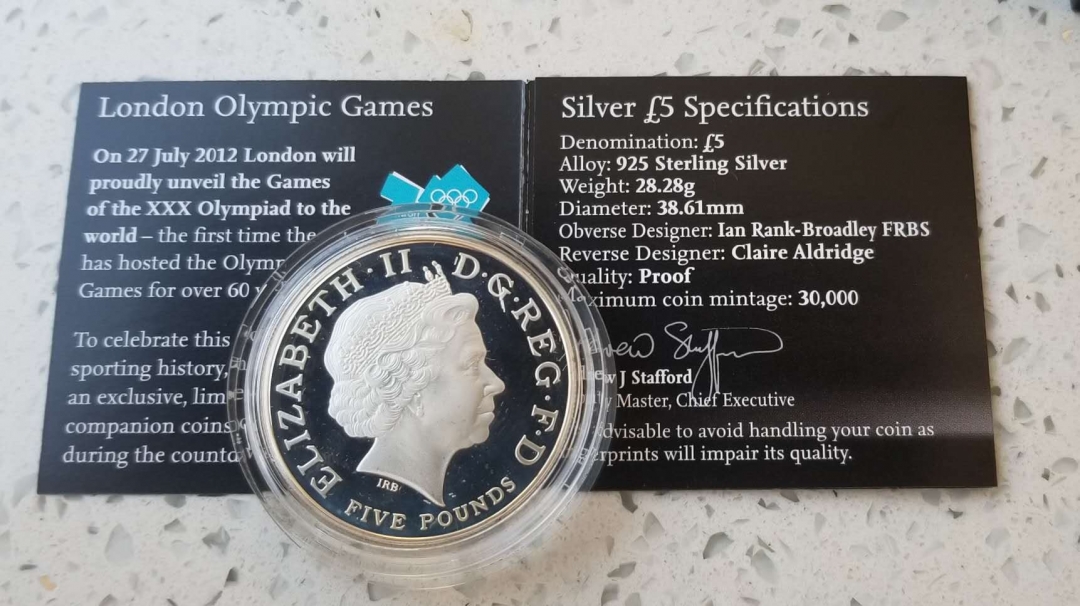 【币观天下】第六十三期拍卖 【英国】2012年伦敦奥运会倒计时精制银币