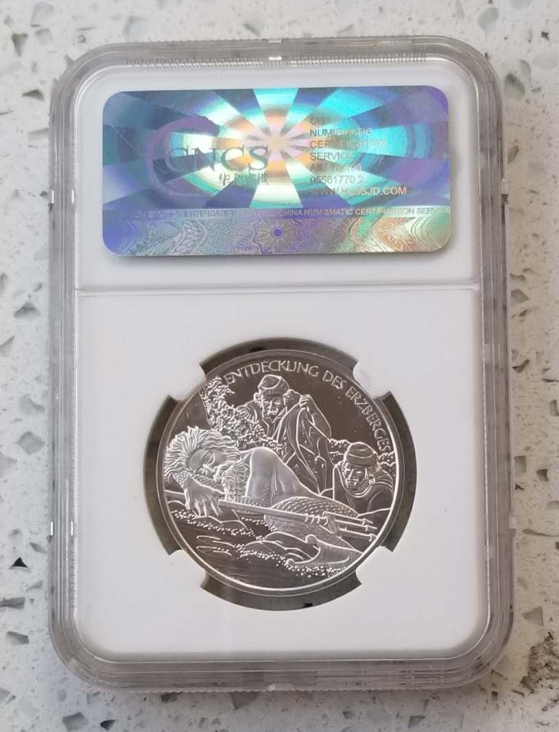 【币观天下】第六十三期拍卖 【奥地利】2010年埃尔茨贝格矿山10欧元精制纪念银币，克劳斯获奖币