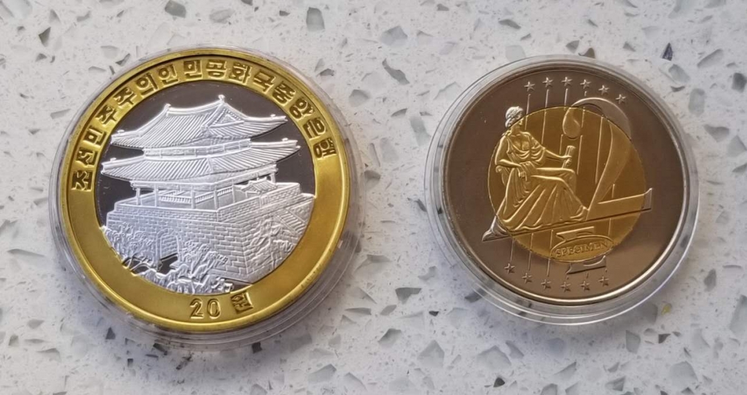 【币观天下】第六十三期拍卖 【朝鲜和马耳他】双金属纪念币两枚