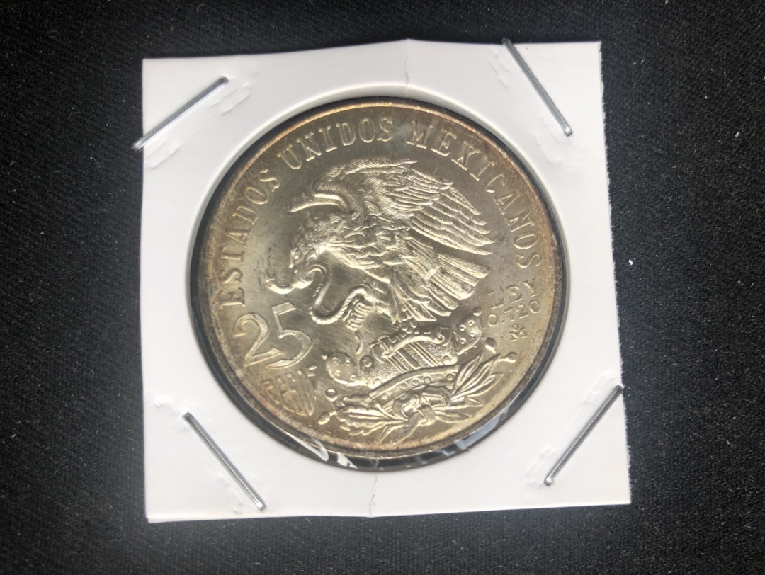 【币观天下】第六十三期拍卖 【墨西哥】1968年25比索大银币奥运会纪念鹰洋老银元
