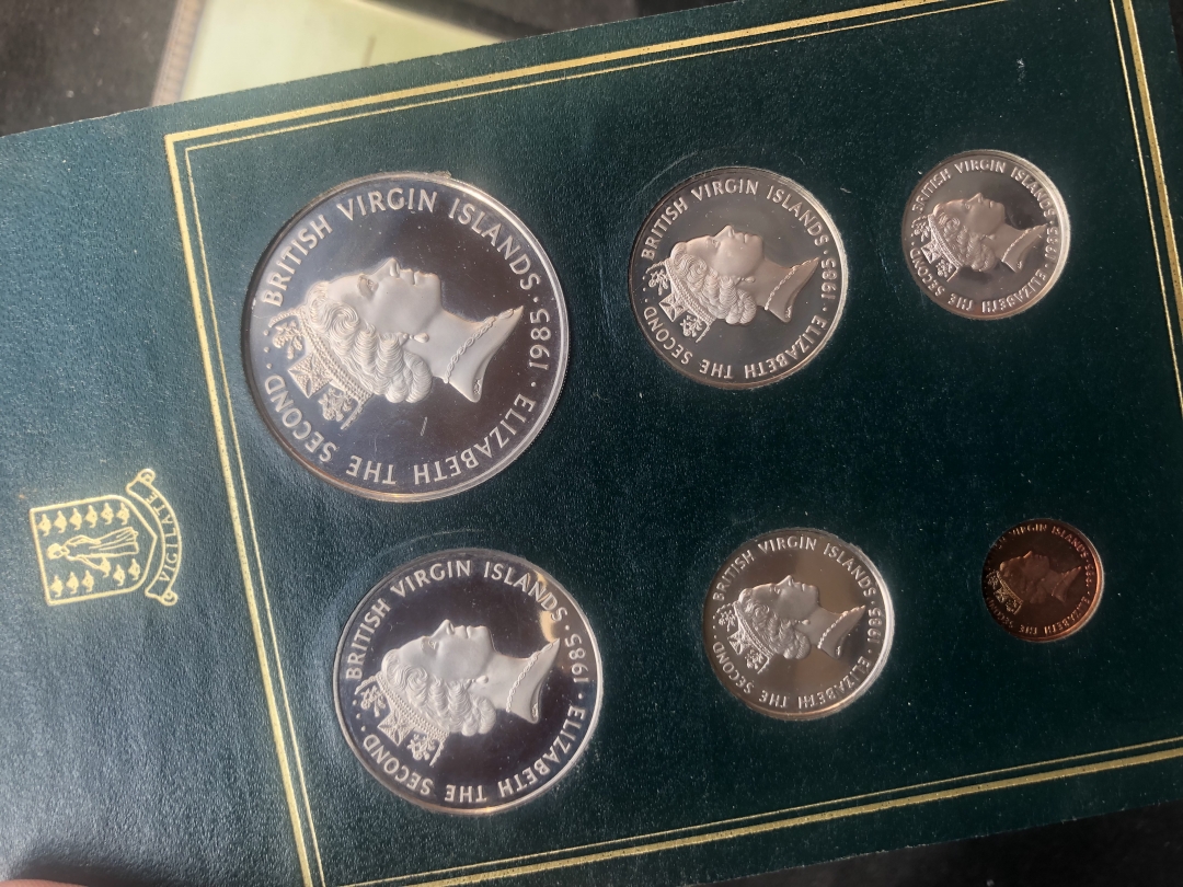 【币观天下】第六十三期拍卖 【维京群岛】1985年邮票币精制币套装