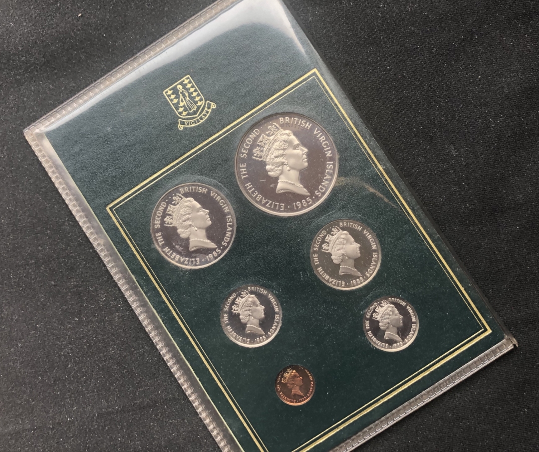 【币观天下】第六十三期拍卖 【维京群岛】1985年邮票币精制币套装