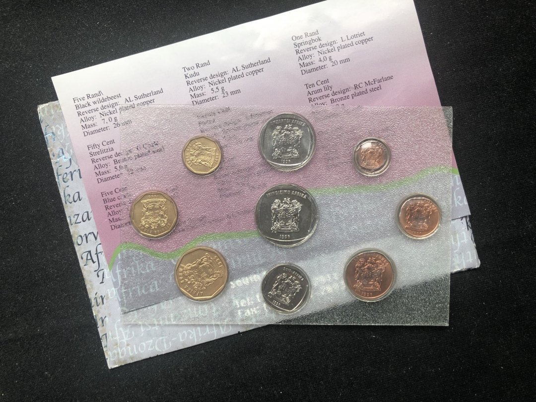 【币观天下】第六十三期拍卖 【南非】1991年南非普制币套装9枚