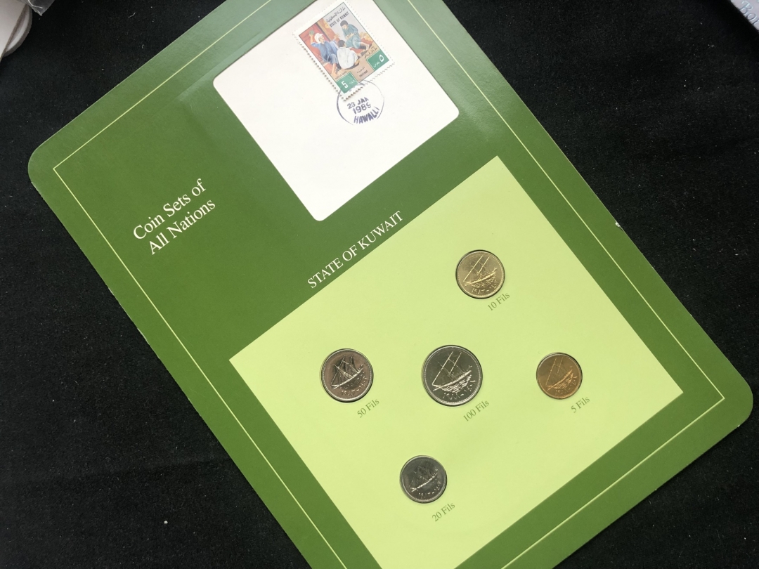 【币观天下】第六十三期拍卖 【富兰克林册子】科威特流通币5枚