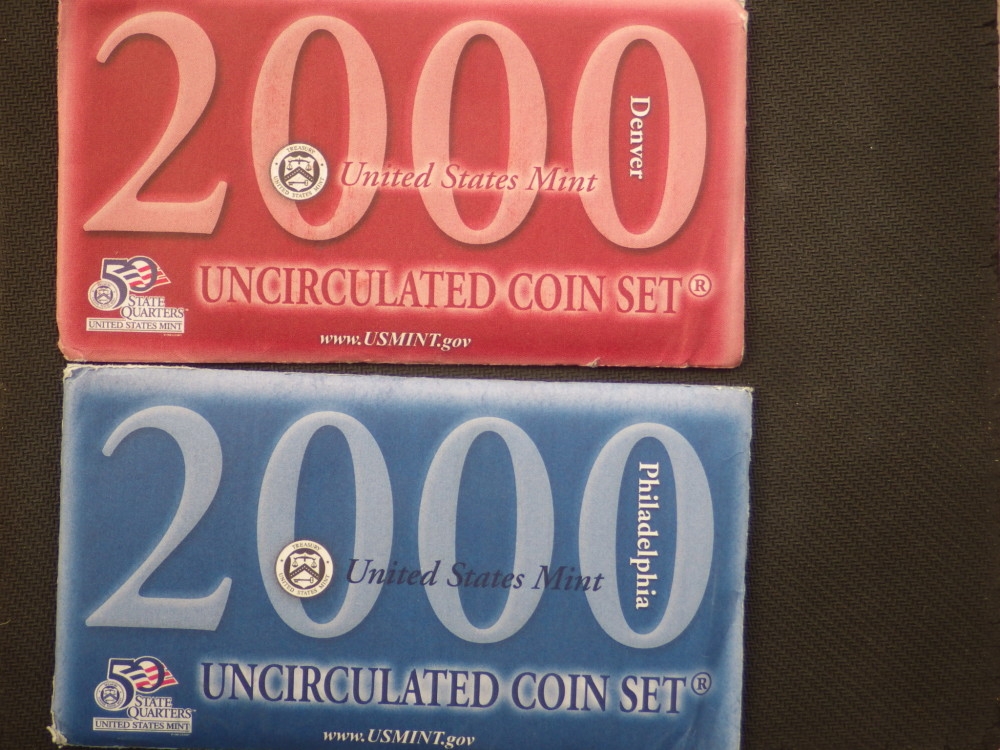 【币观天下】第六十三期拍卖 【美国】造币局原封2000年套币P/D两厂版20枚套