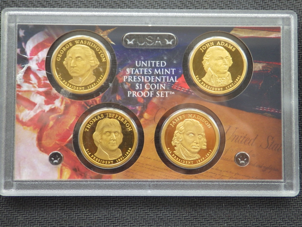 【币观天下】第六十三期拍卖 【美国】造币局原封proof封装2007年1美元纪念币精制套币