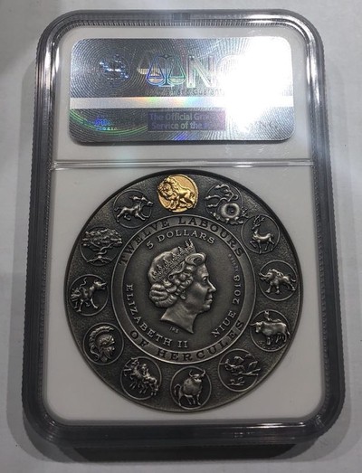 【随心拍】现代金银币拍卖第十五期 - 【纽埃】2018高浮雕系列大力神【ngc70】