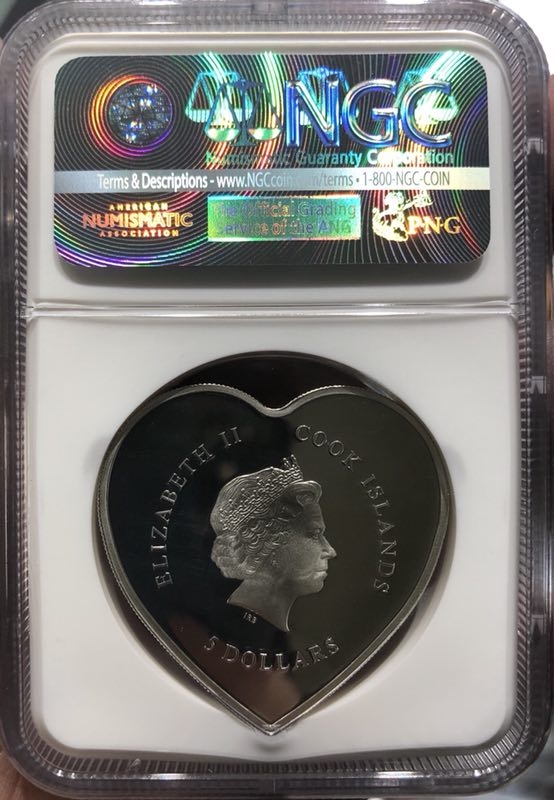【随心拍】现代金银币拍卖第十五期 2014库克情人节系列首枚【ngc70】