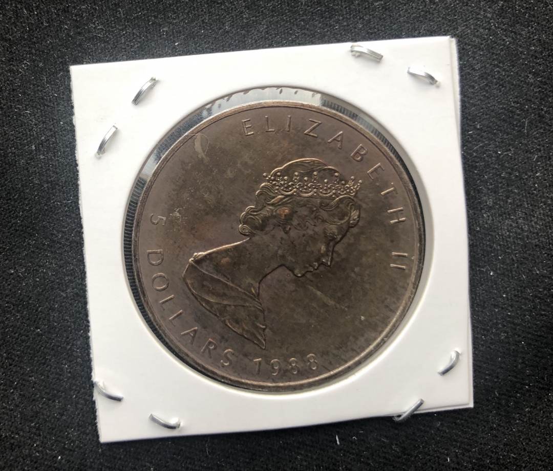 【币观天下】第六十四期拍卖 【加拿大】1988年加拿大1oz枫叶投资币