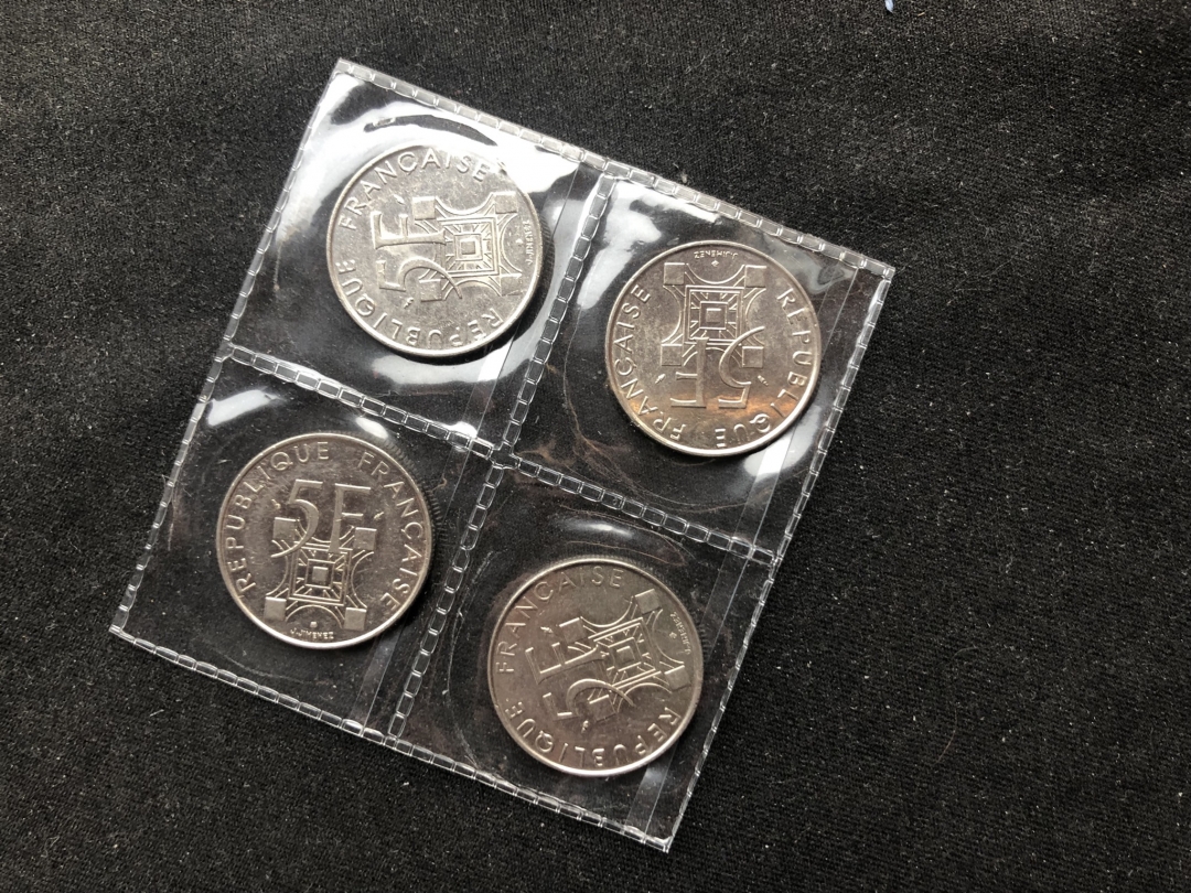 【币观天下】第六十四期拍卖 【法国】1989铜镍币埃菲尔铁塔【4枚】