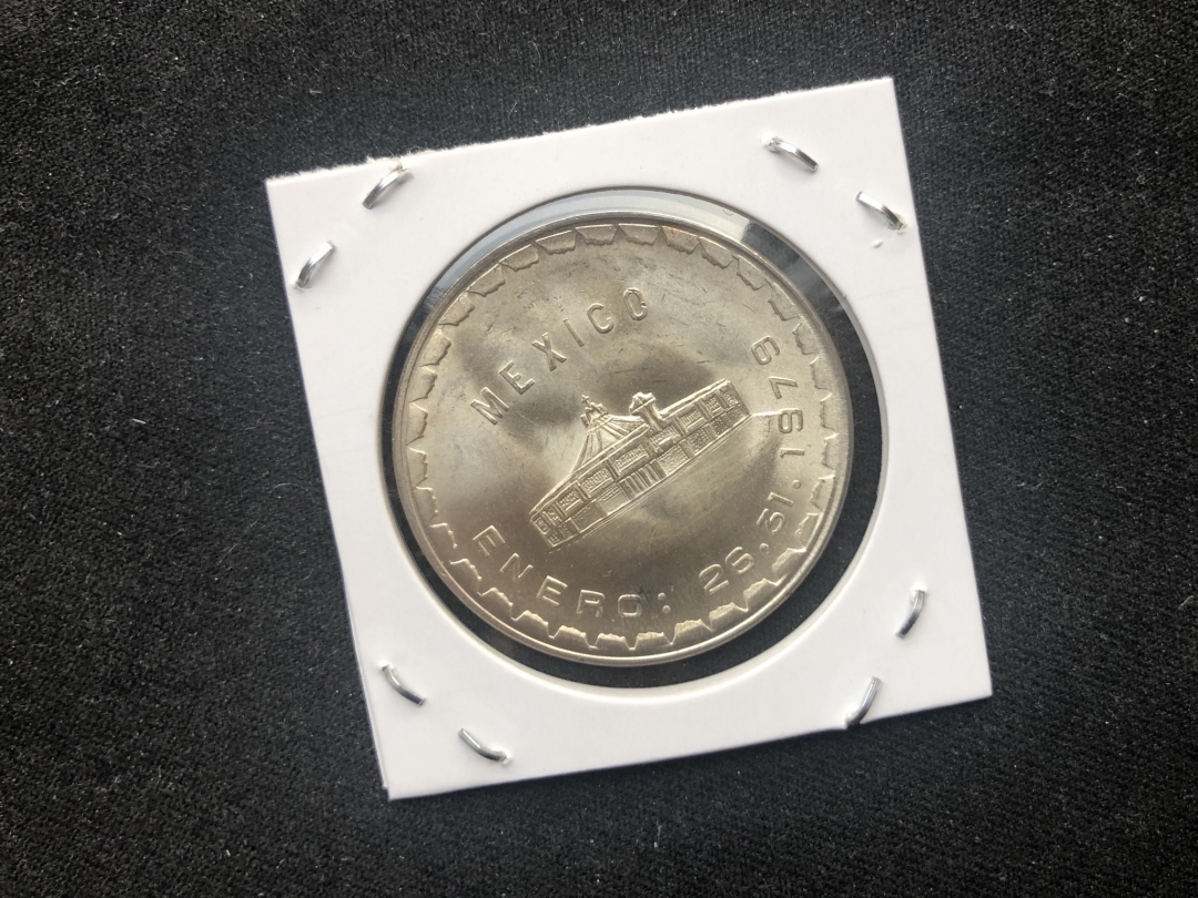 【币观天下】第六十四期拍卖 【墨西哥】1978年教皇约翰保罗二世访问墨西哥100比索纪念银币