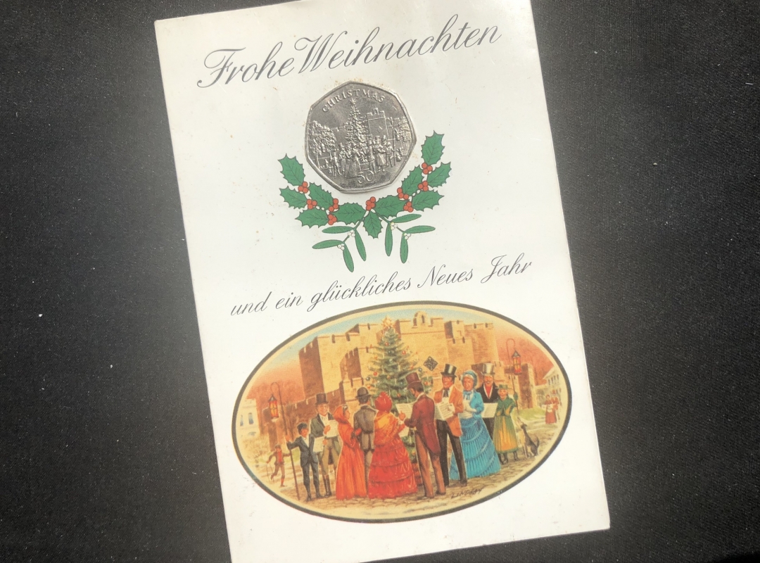 【币观天下】第六十四期拍卖 【马恩岛】1982年50便士圣诞币一枚