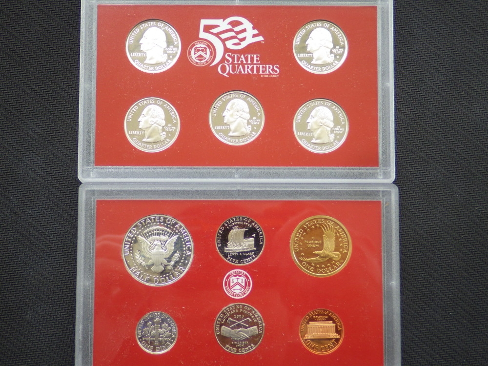 【币观天下】第六十四期拍卖 【美国】2004年美国密歇根州纪念官方套装11枚