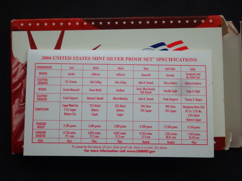 【币观天下】第六十四期拍卖 【美国】2004年美国密歇根州纪念官方套装11枚