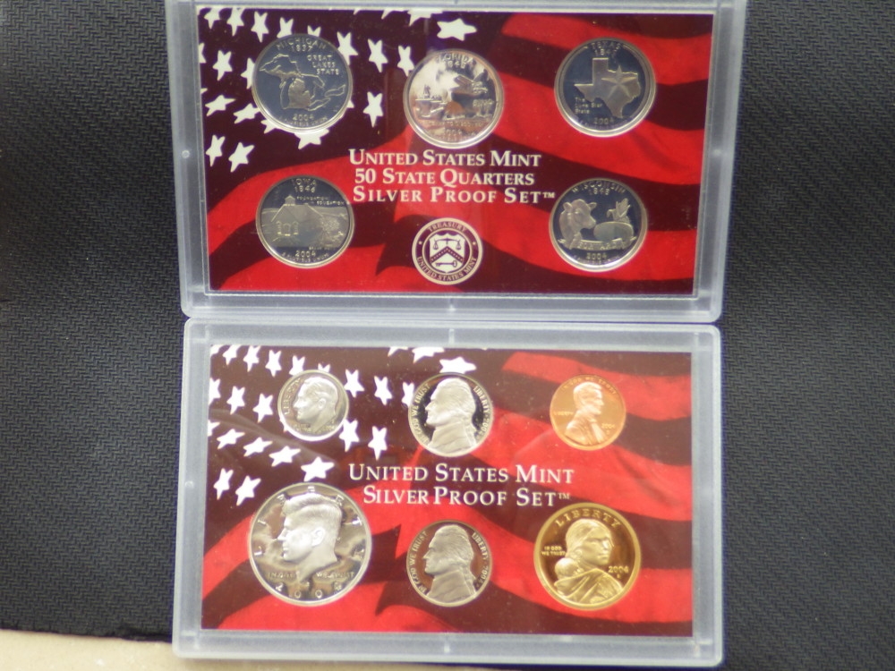 【币观天下】第六十四期拍卖 【美国】2004年美国密歇根州纪念官方套装11枚