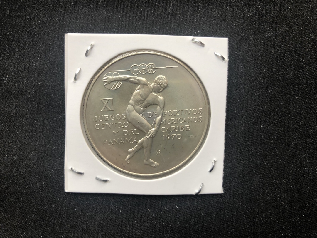 【币观天下】第六十四期拍卖 【巴拿马】1970年5巴波亚掷铁饼者大银币