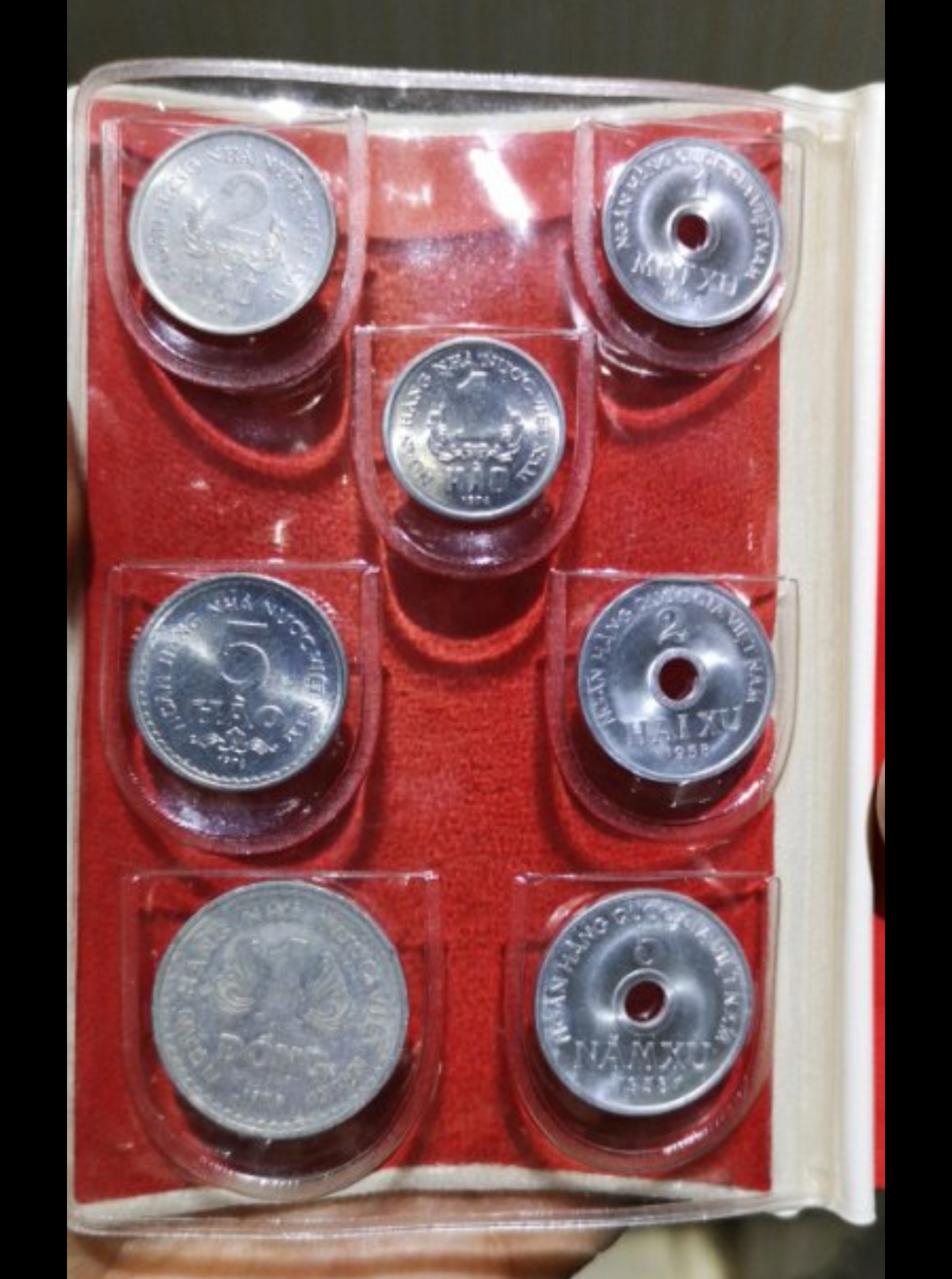 【鲸贝乐淘】第往号拍卖 【中国代印】1958年越南硬币套装+1976年全套