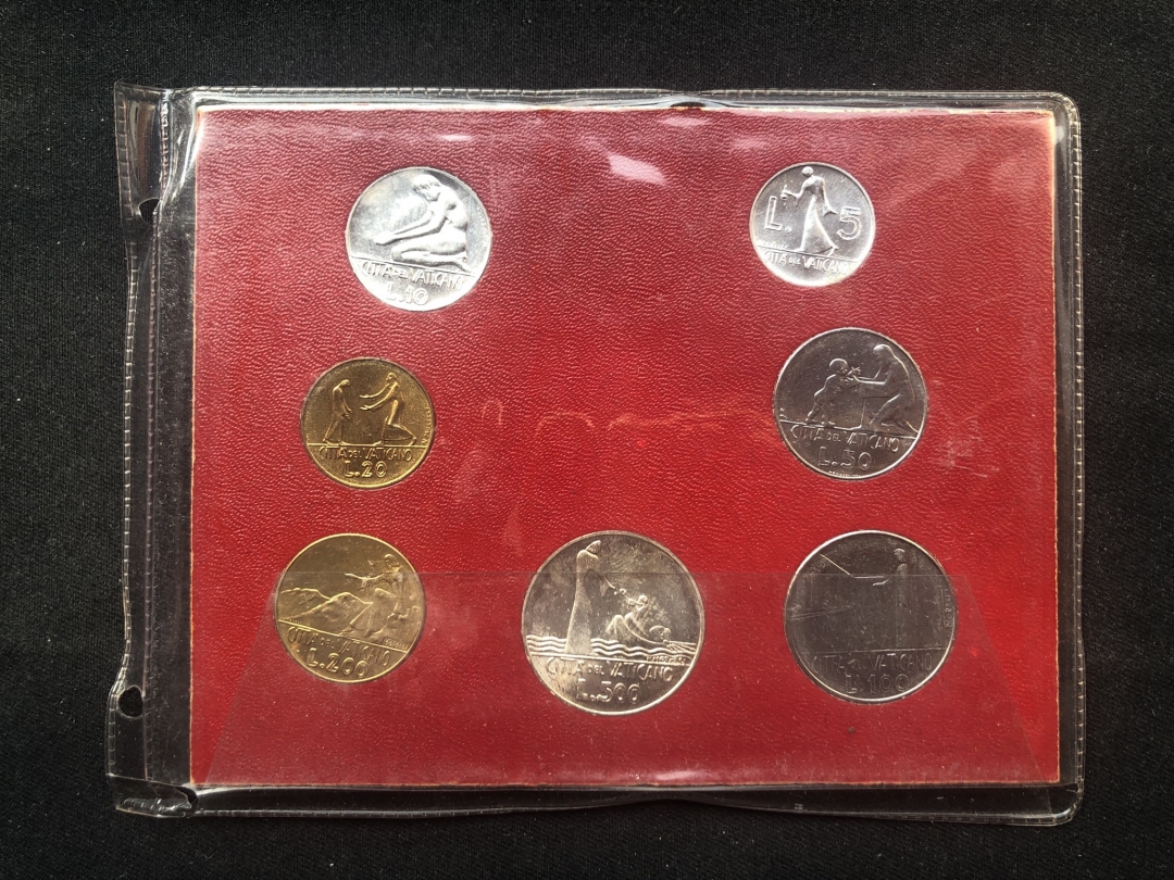 【币观天下】第六十五期拍卖 【梵蒂冈】1978年7枚套币秒杀【包含银币一枚】