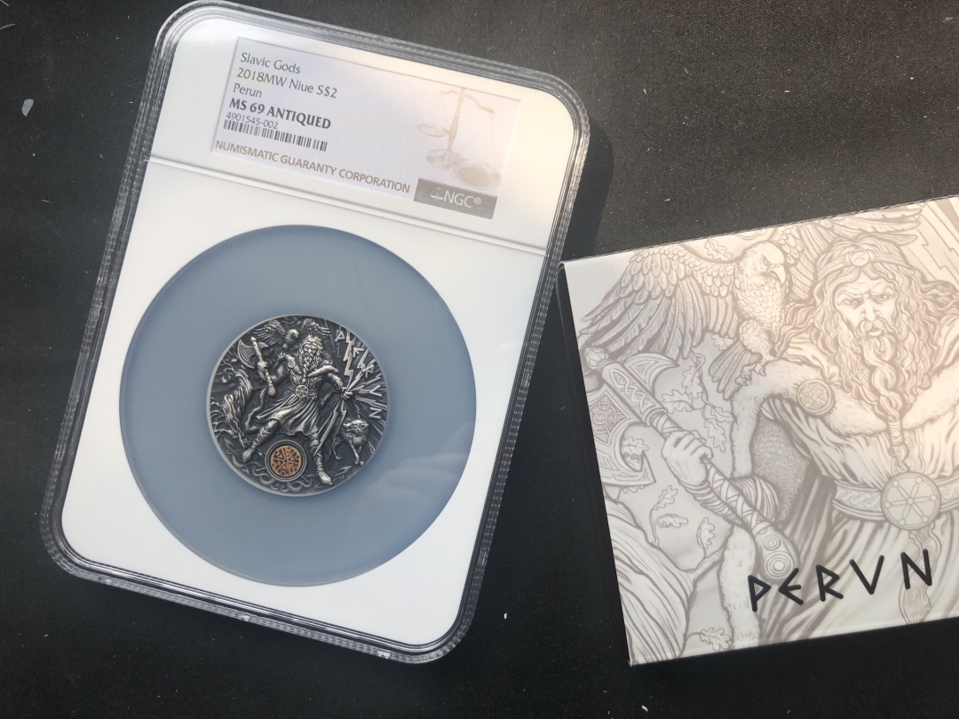【随心拍】现代金银币拍卖第十六期 【纽埃】高浮雕系列雷神2oz高浮雕银币