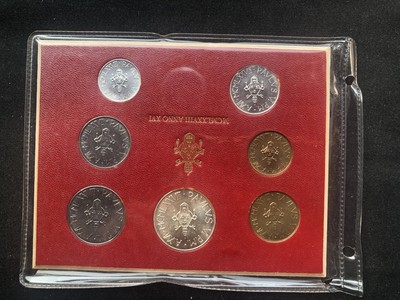 【币观天下】第六十五期拍卖 - 【梵蒂冈】1978年7枚套币秒杀【包含银币一枚】