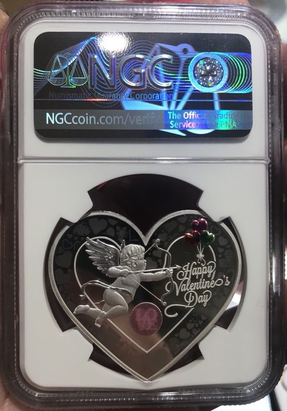 【随心拍】现代金银币拍卖第十六期 2019年25g爱情熊猫银章【ngc69】