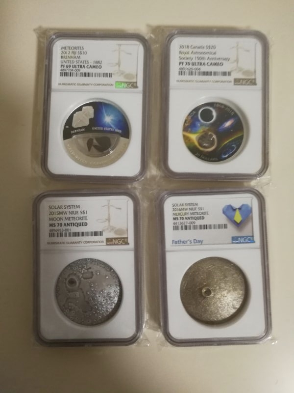 【币观天下第六十六期拍卖】 各国陨石币22枚小全套【详情看表格】